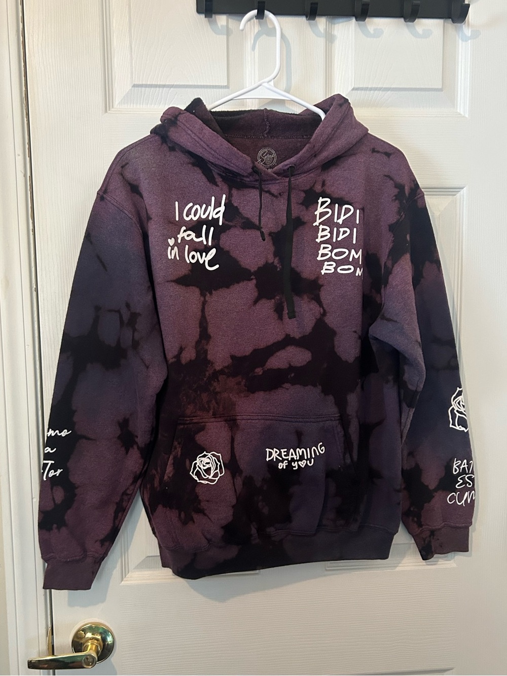 Selena Song Titles Tie-Dye Hoodie